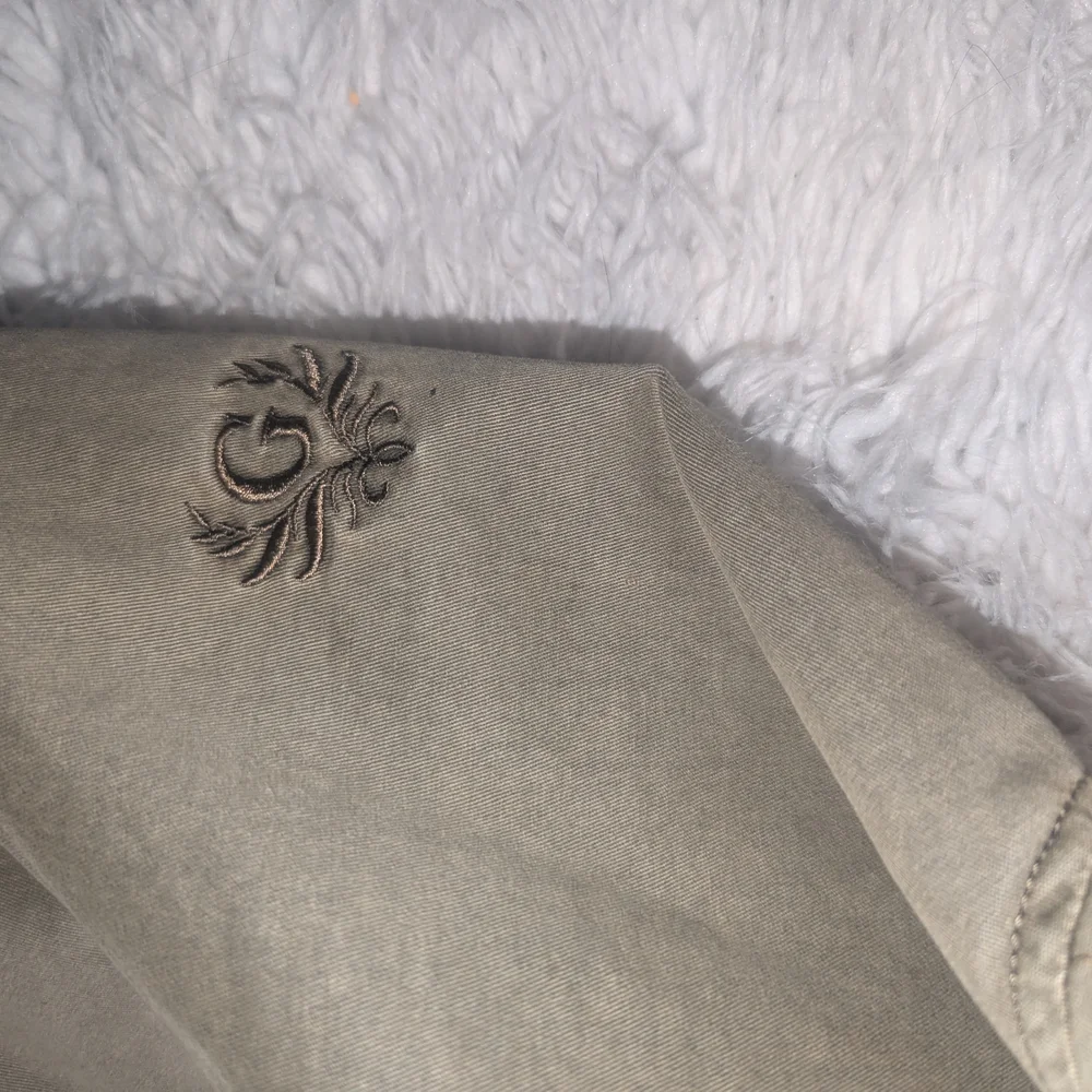 Guess Olive Utility Jacket with Faux Fur Hood - Picture 6 of 10